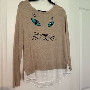 Lightweight cat sweater from Kensie